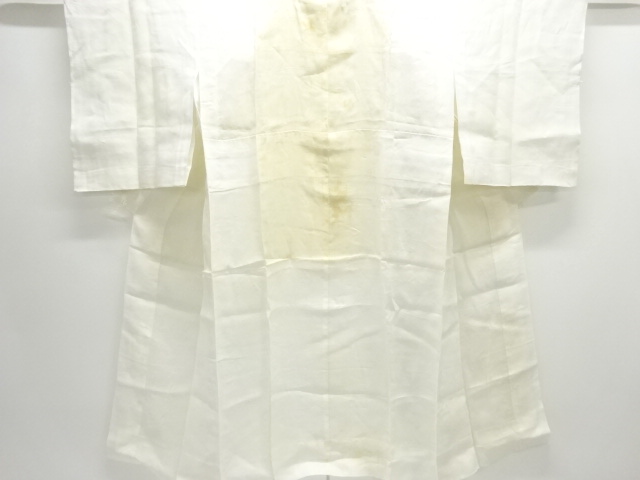 JAPANESE KIMONO / ANTIQUE JUBAN / HEMP / GRASS & NADESHIKO